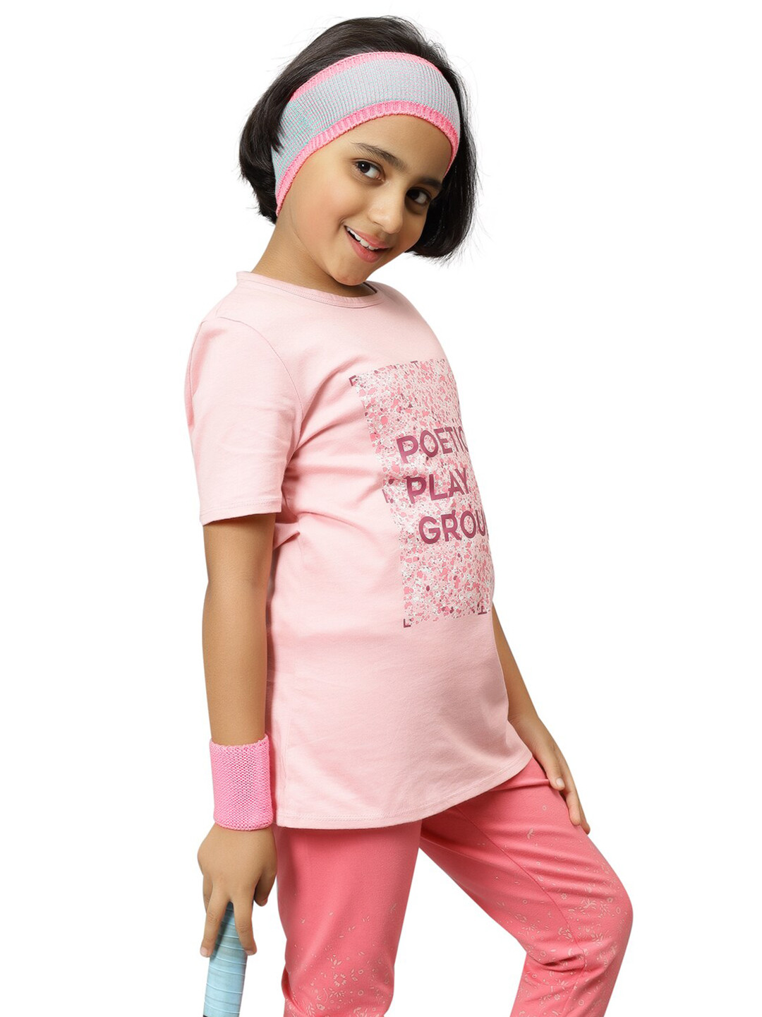 Bharatasya Kids Knitted Sweatband & Wristband