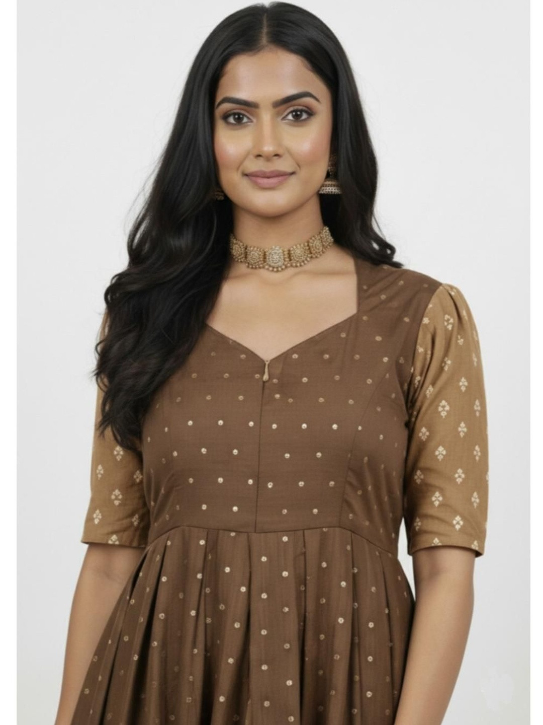 Putchi Print A-Line Maxi Dress