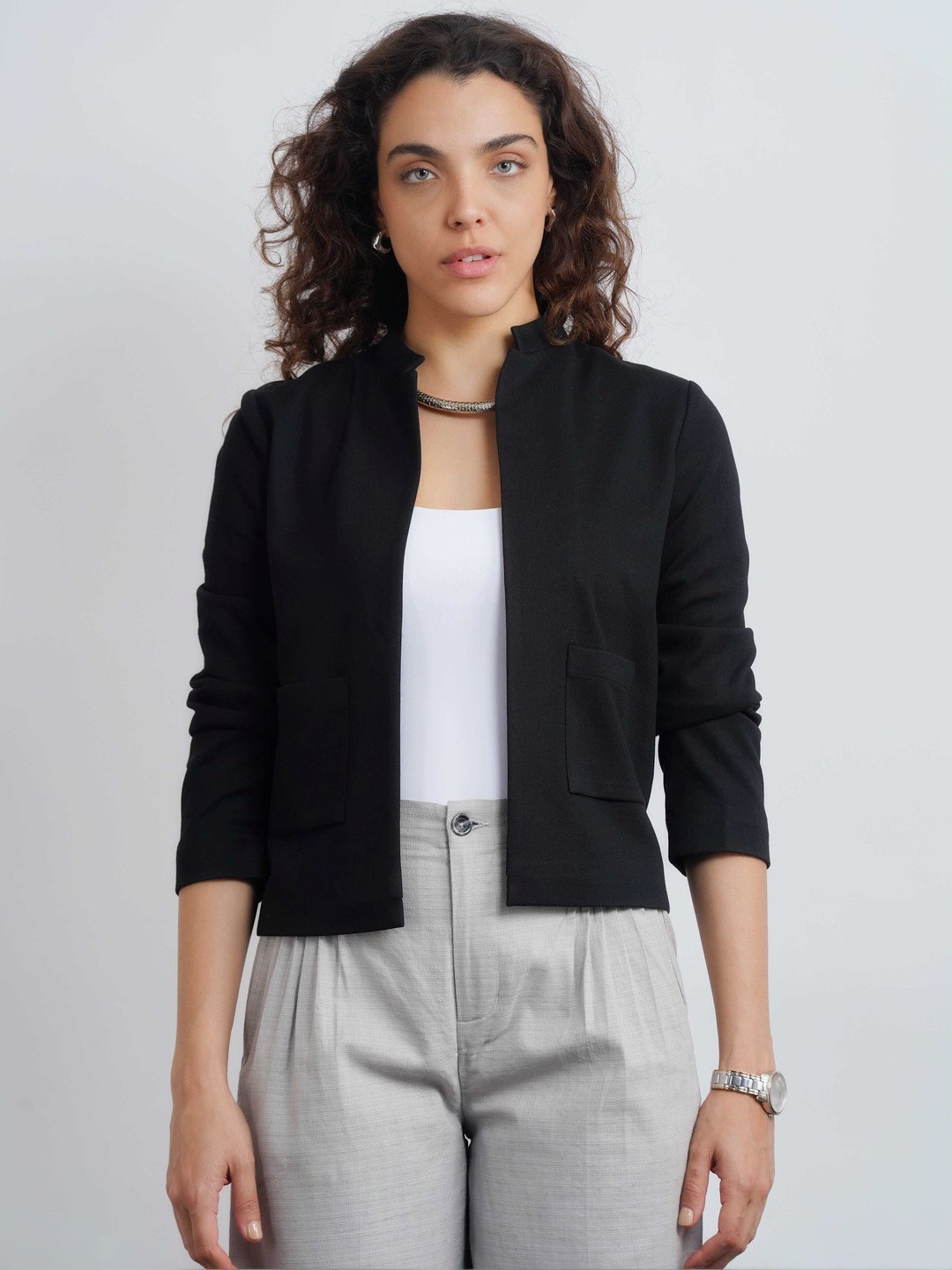 COVE AND LANE Open Front Jacket