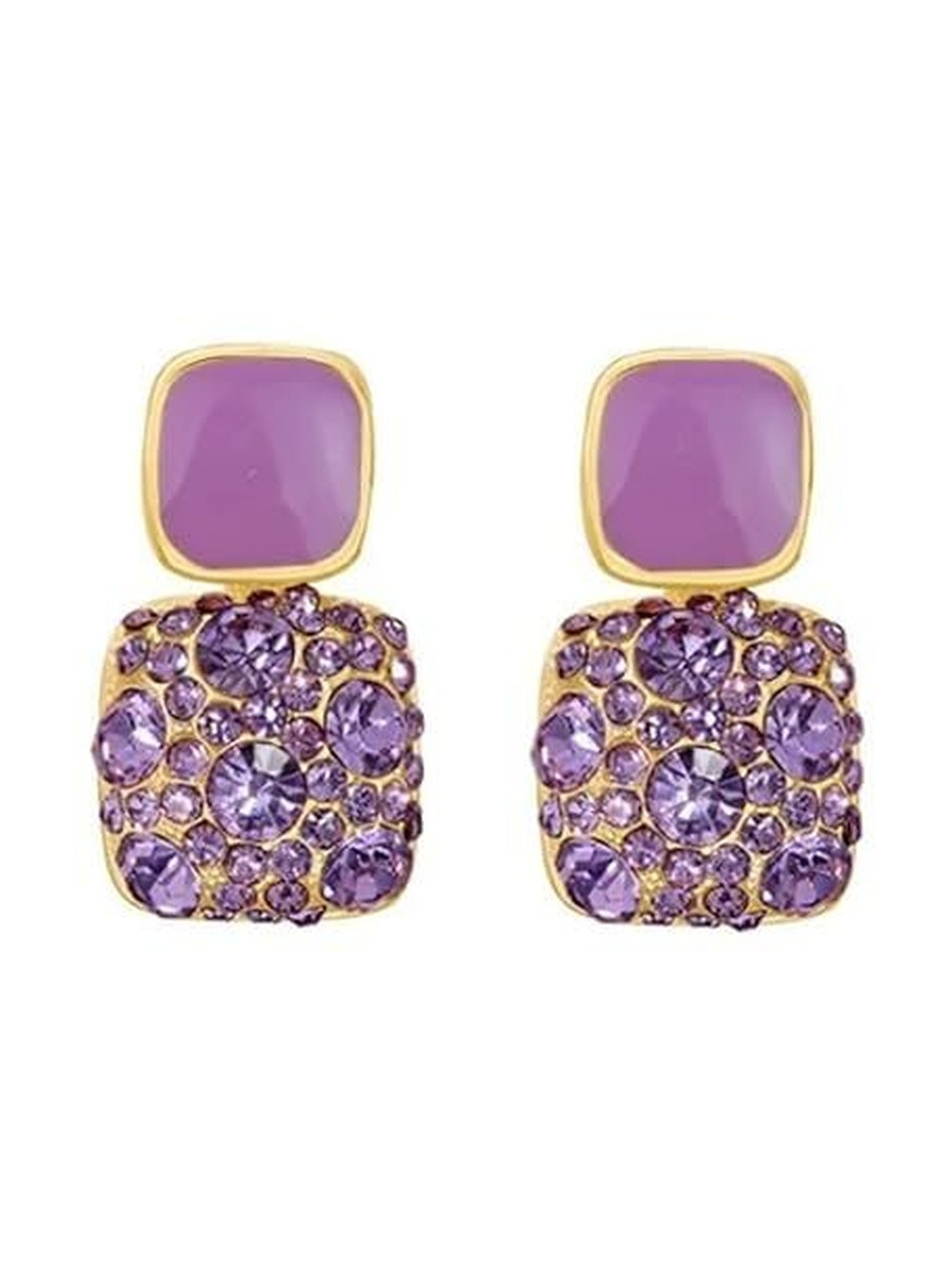 Eyes Blings Geometric Drop Earrings