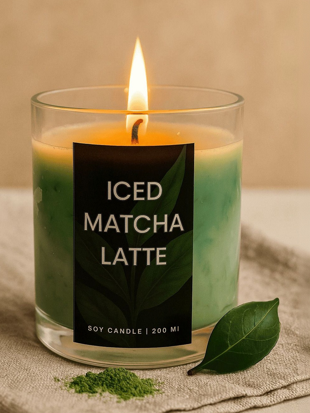 Earthly Edges Green & Green Jar Candle