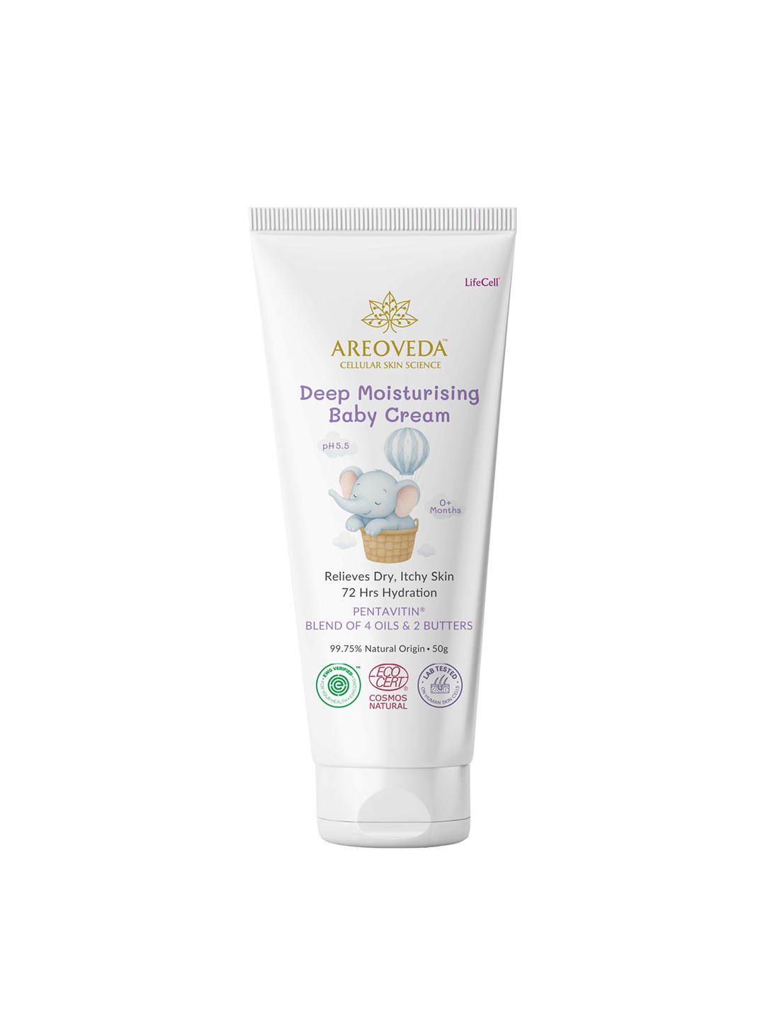 Areoveda Baby Deep Moisturising Cream With Sweet Almond Oil - 50 ml