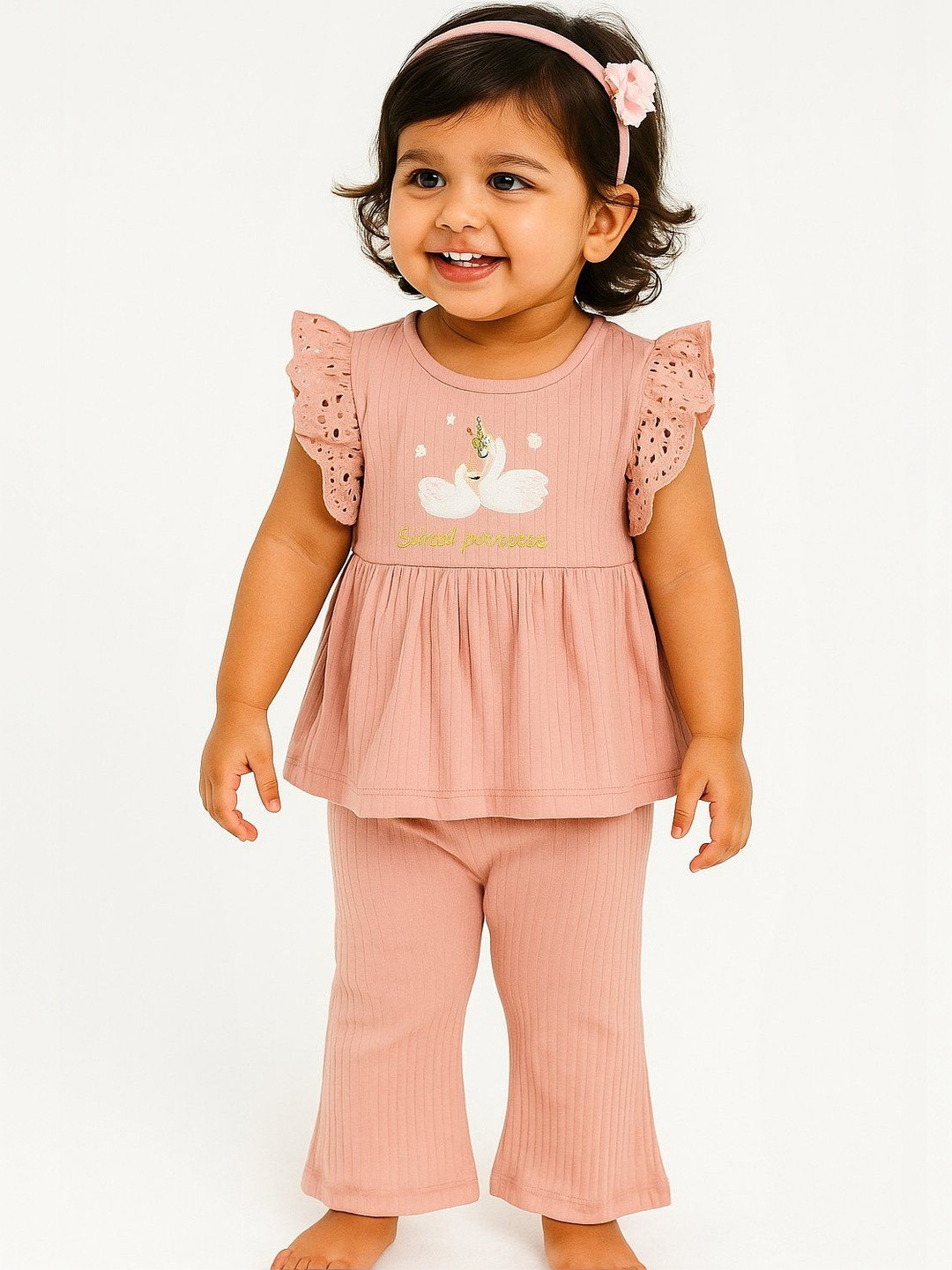 JusCubs Girls Top with Trousers