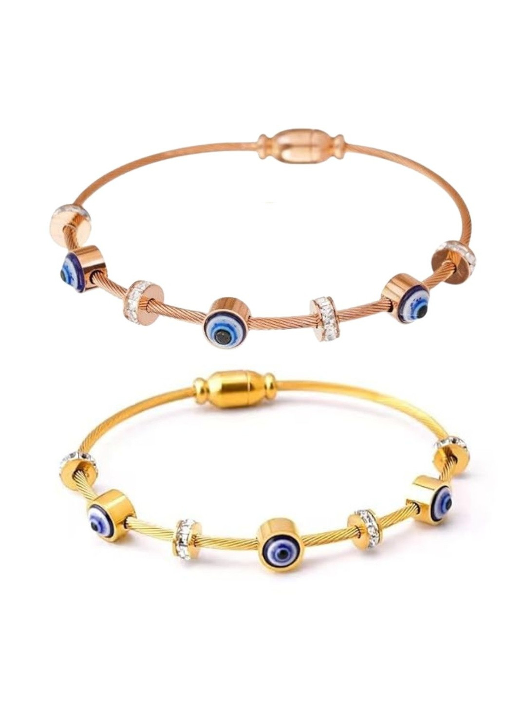 CLEO BE BOLD BE YOU Women 2 Gold-Plated Wraparound Bracelet