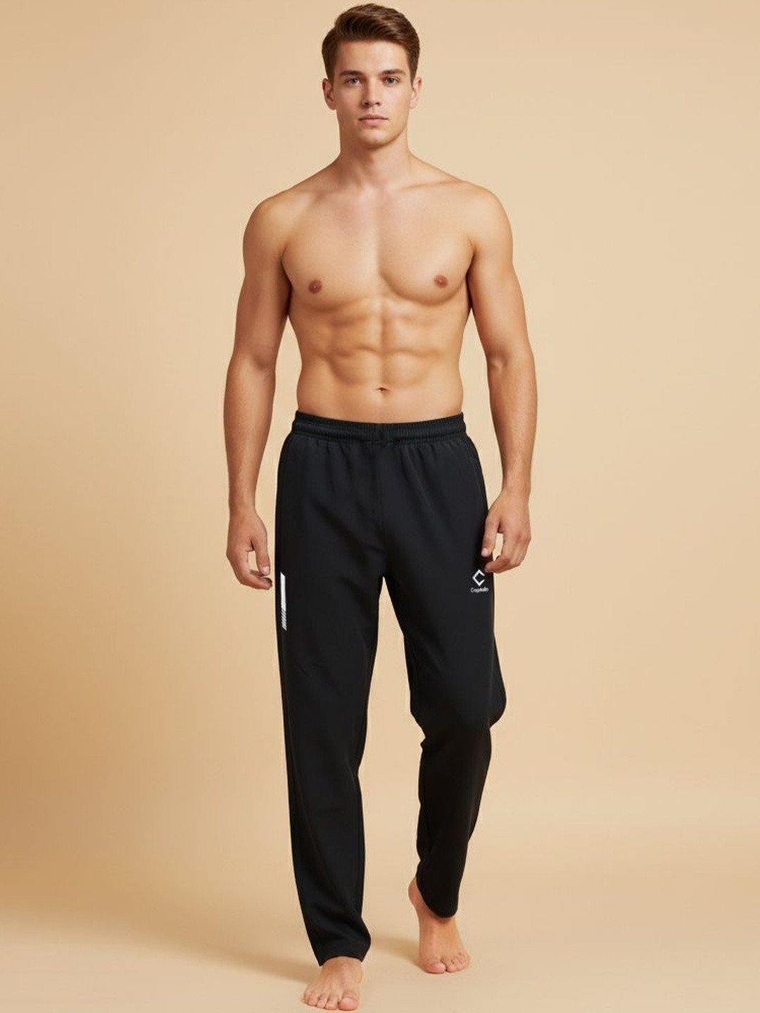 CAPTAIN Men Cotton Mid-Rise Lightweight Breathable Joggers