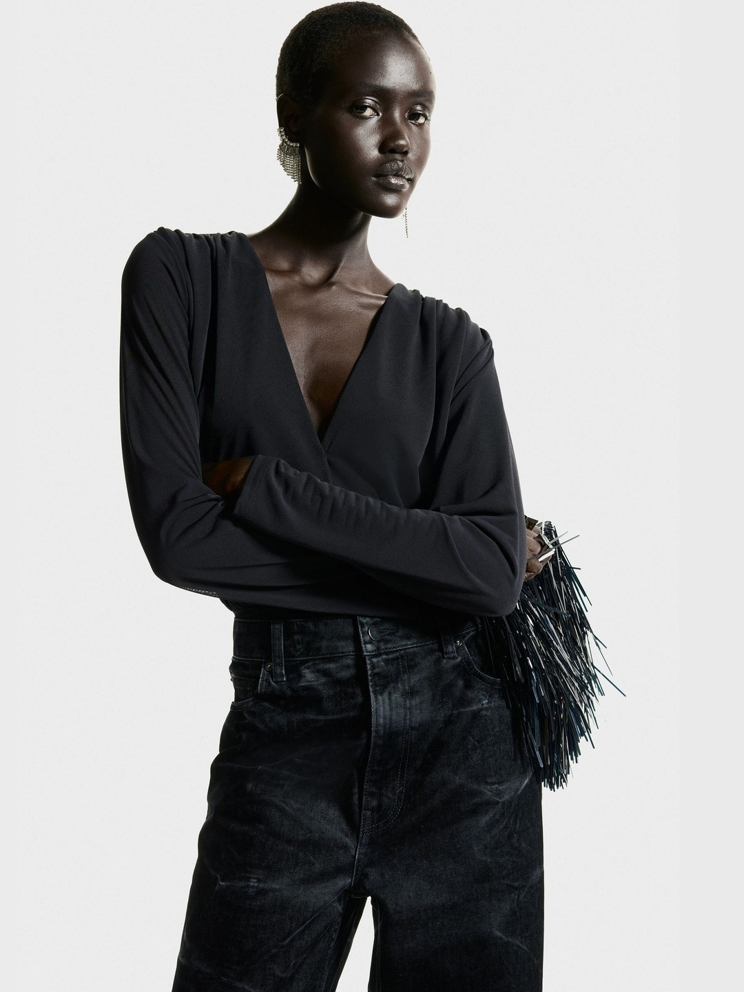 H&M Draped V-Neck Thong Body