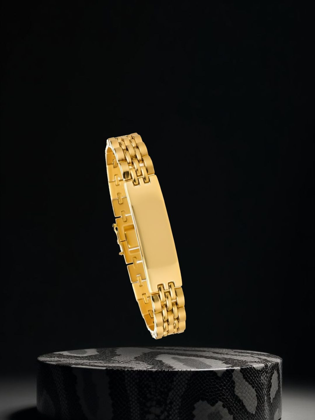 Jewelry Miguel Men Antique Gold-Plated Cuff Bracelet