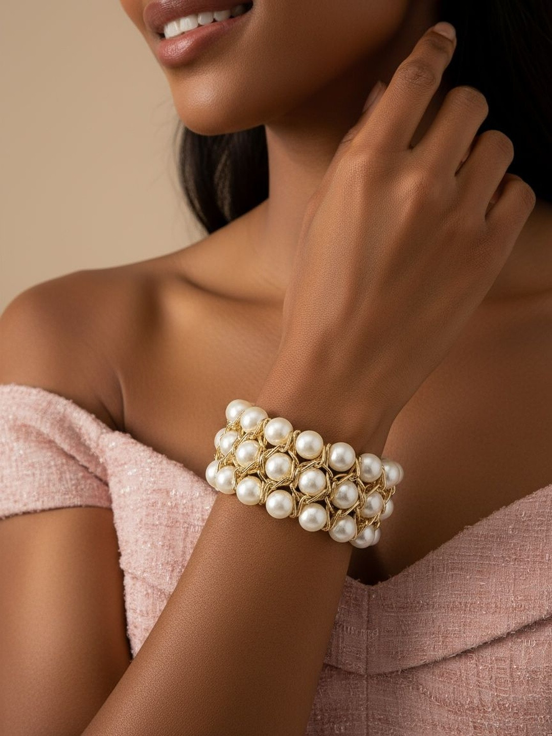 NVR Women Gold-Plated Bracelet
