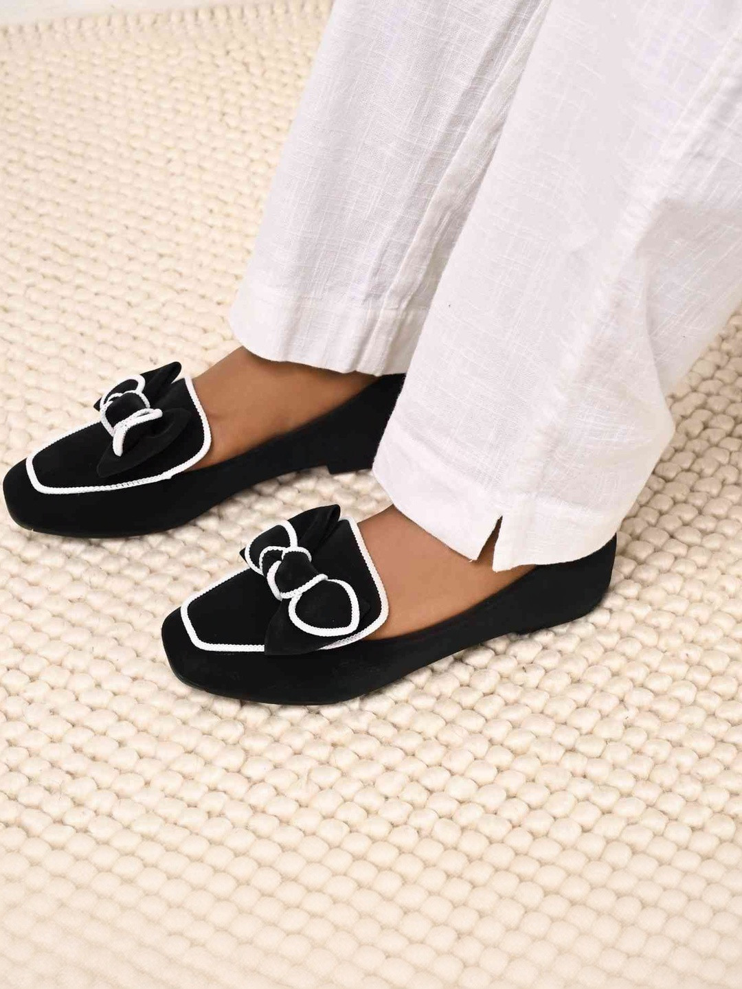 San Marino by Shoe Bank Block Mules with Bows