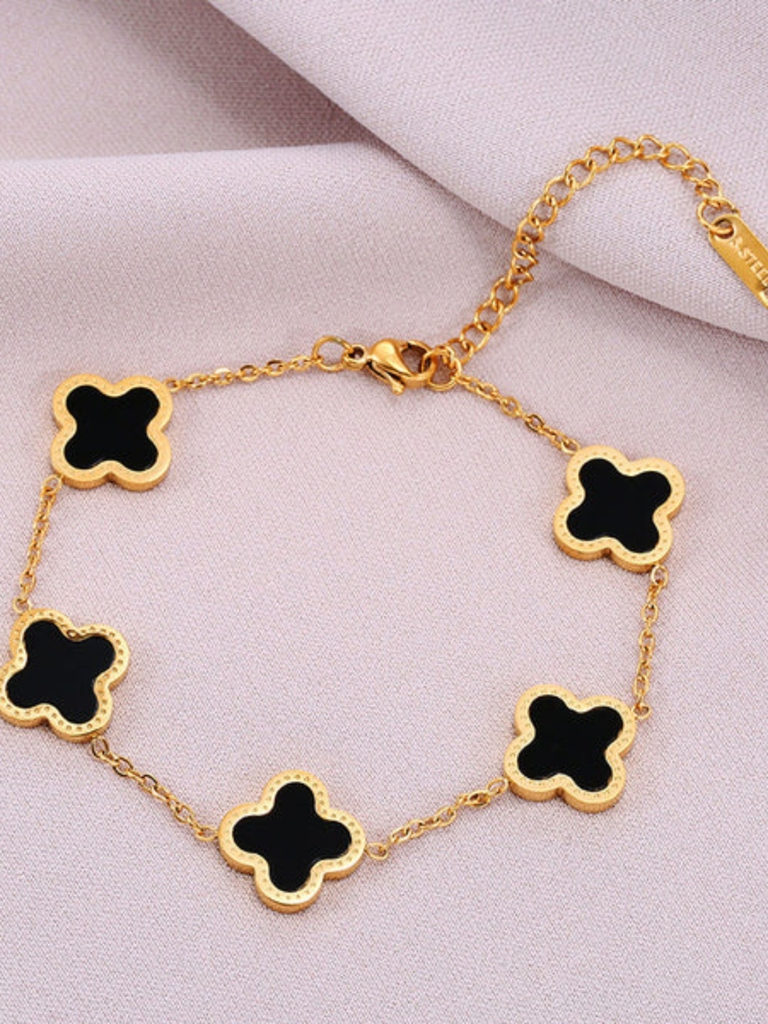 Felicia Women Antique Gold-Plated Charm Bracelet