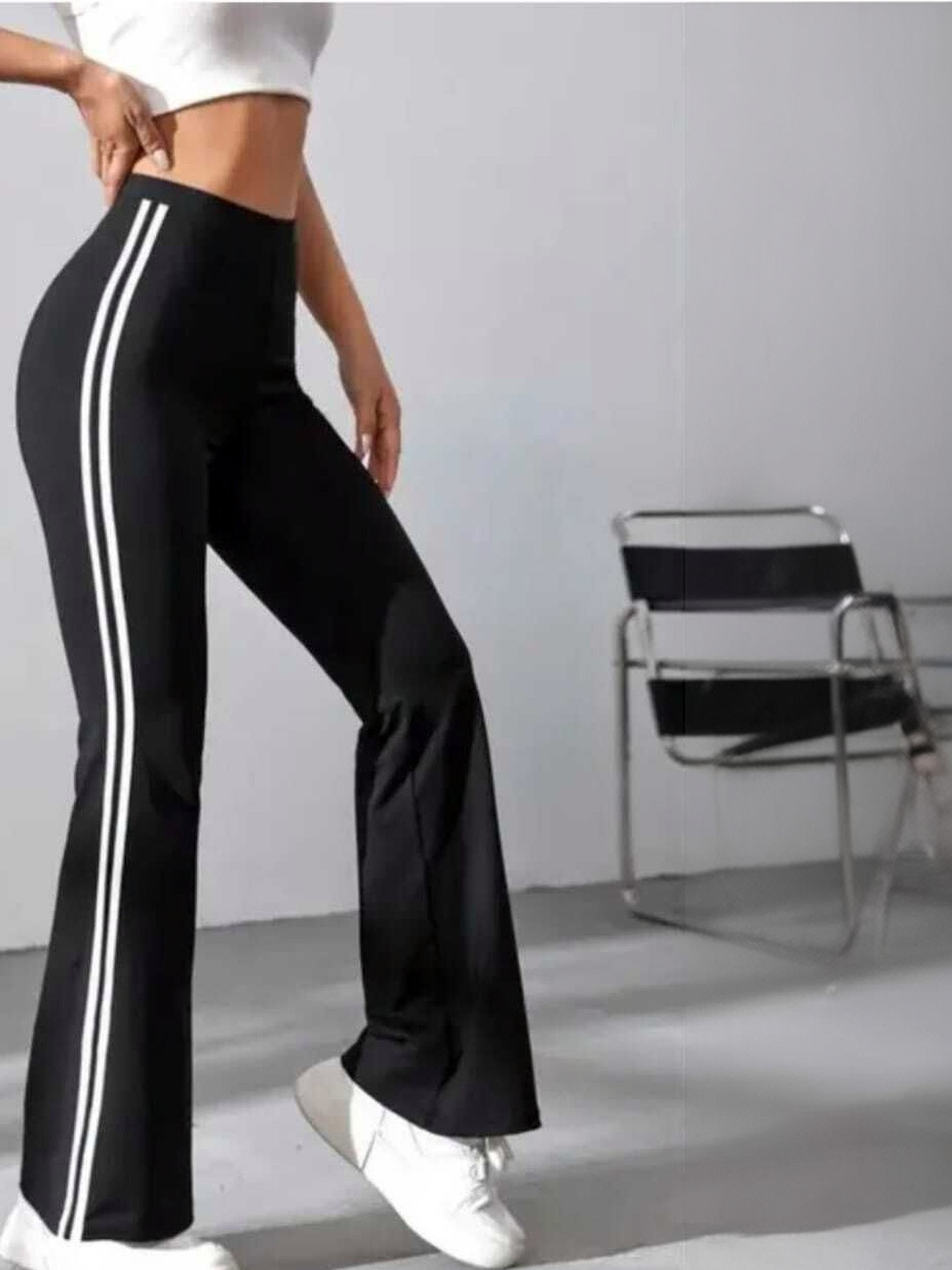 L Fashion Jeans Women Loose Fit High-Rise Zip Trousers
