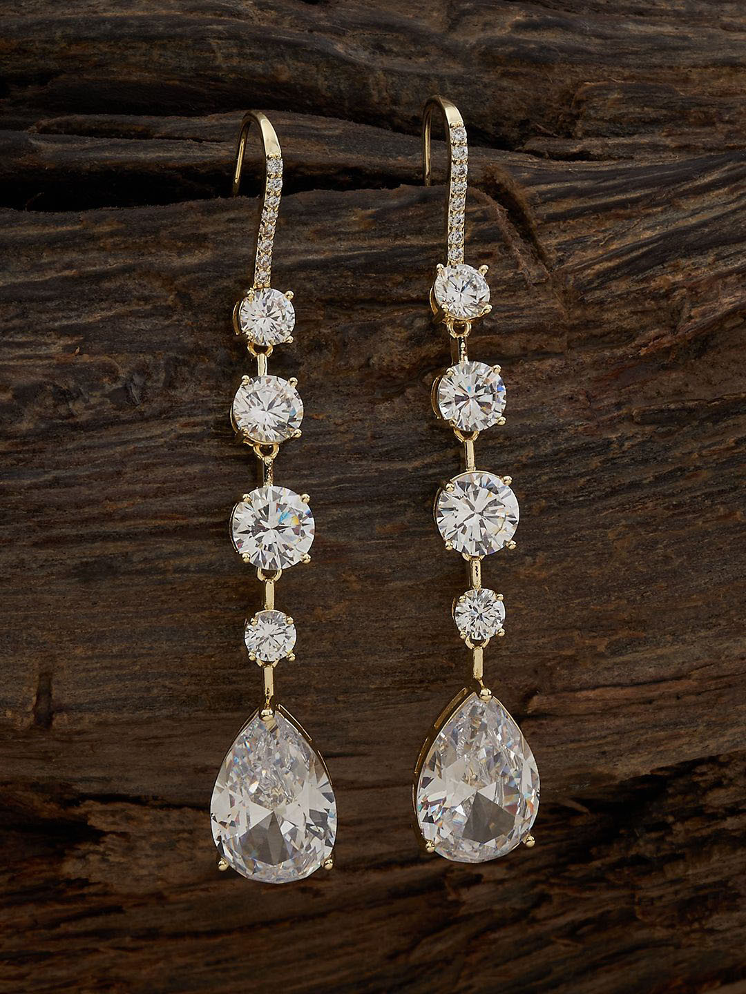 Kushal's Fashion Jewellery White Rhodium Gold-Embellished Bridal Party Zircon Mangalsutra