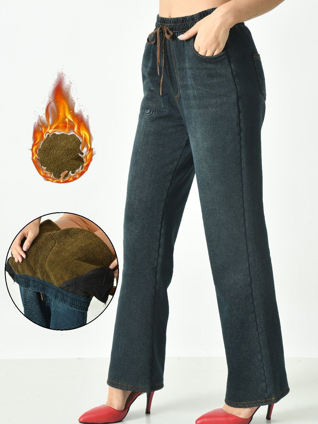 POSMEE Straight Fit Mid-Rise Light Fade Jeans