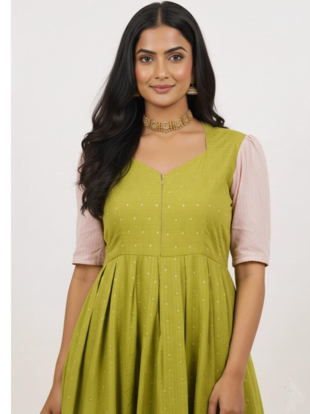 Putchi Puff Sleeve A-Line Maxi Dress