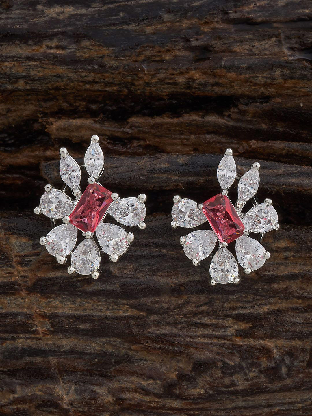 Kushal's Fashion Jewellery Gold-Plated Cubic Zirconia Embellished Bridal Ring Nosepin