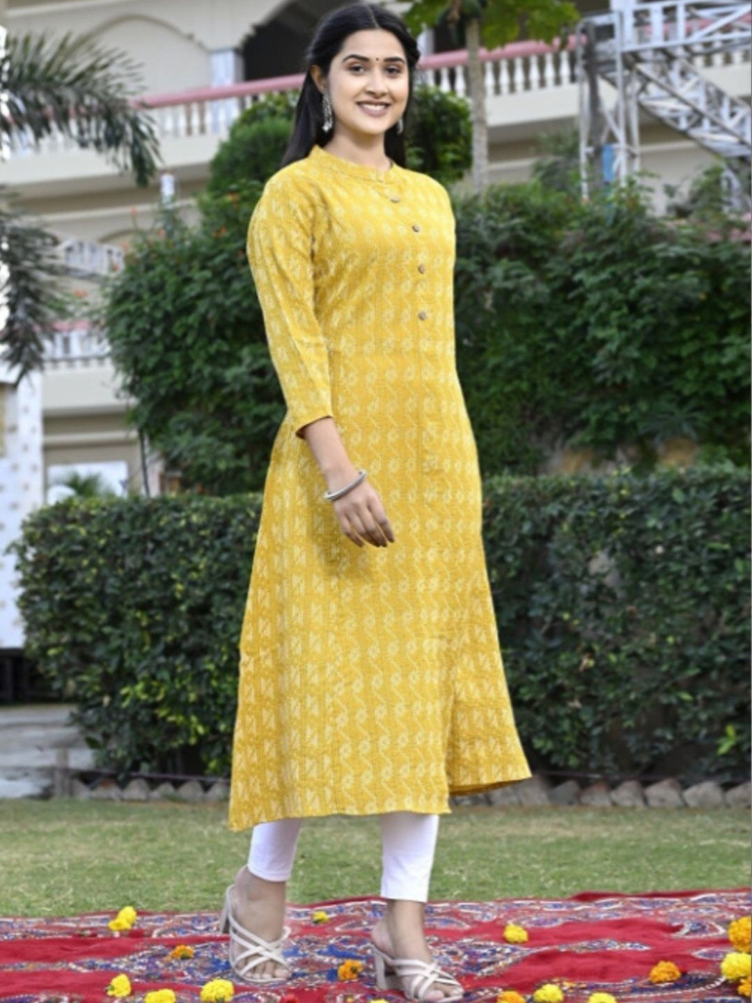 Dimonsher Women Flared Sleeves Anarkali Kurta