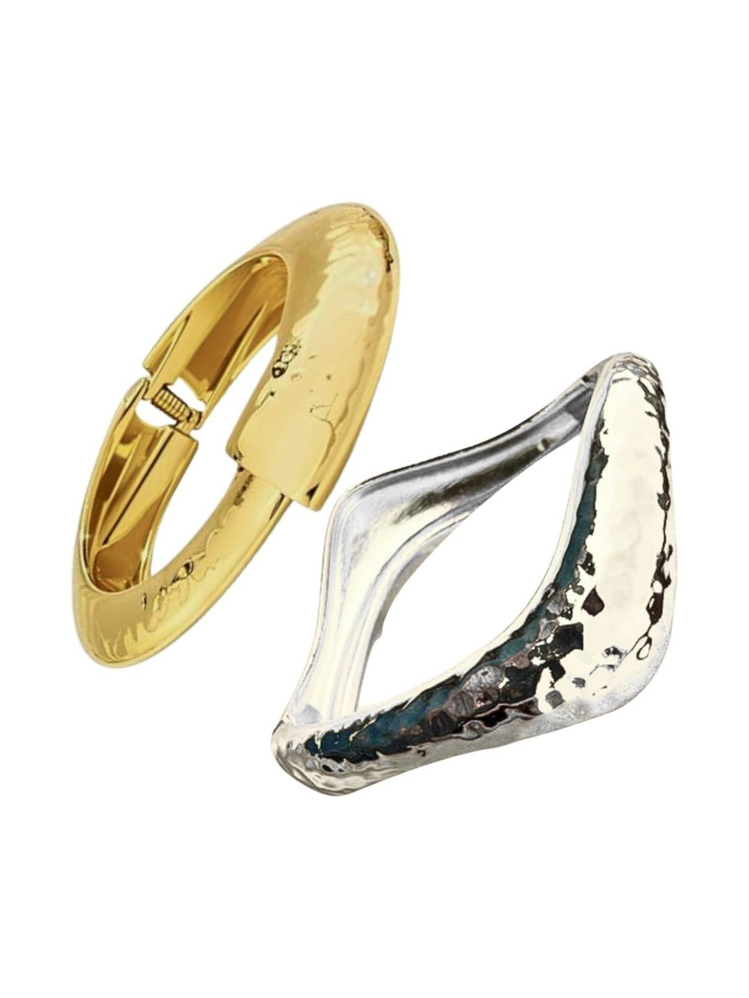 CLEO BE BOLD BE YOU Women 2 Gold-Plated Bangle-Style Bracelet