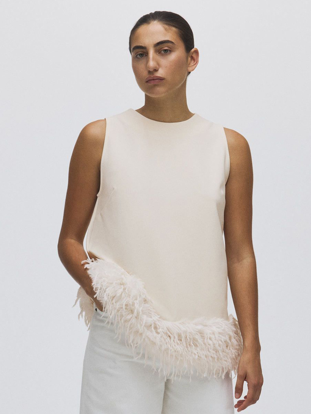H&M Fringe-Trimmed Top