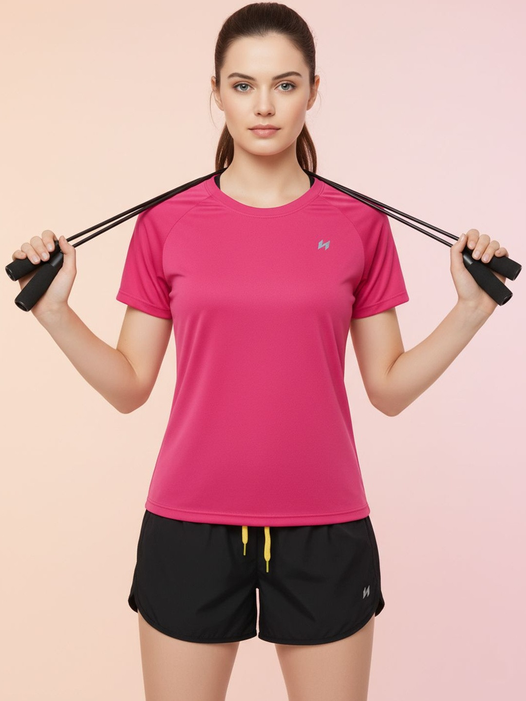 HUMAN SPIRIT Women Round Neck Raglan Sleeves T-Shirt
