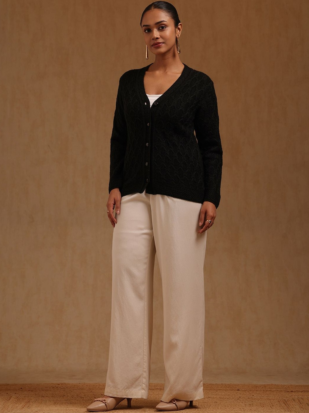 Soch Women Cable Knit Cardigan