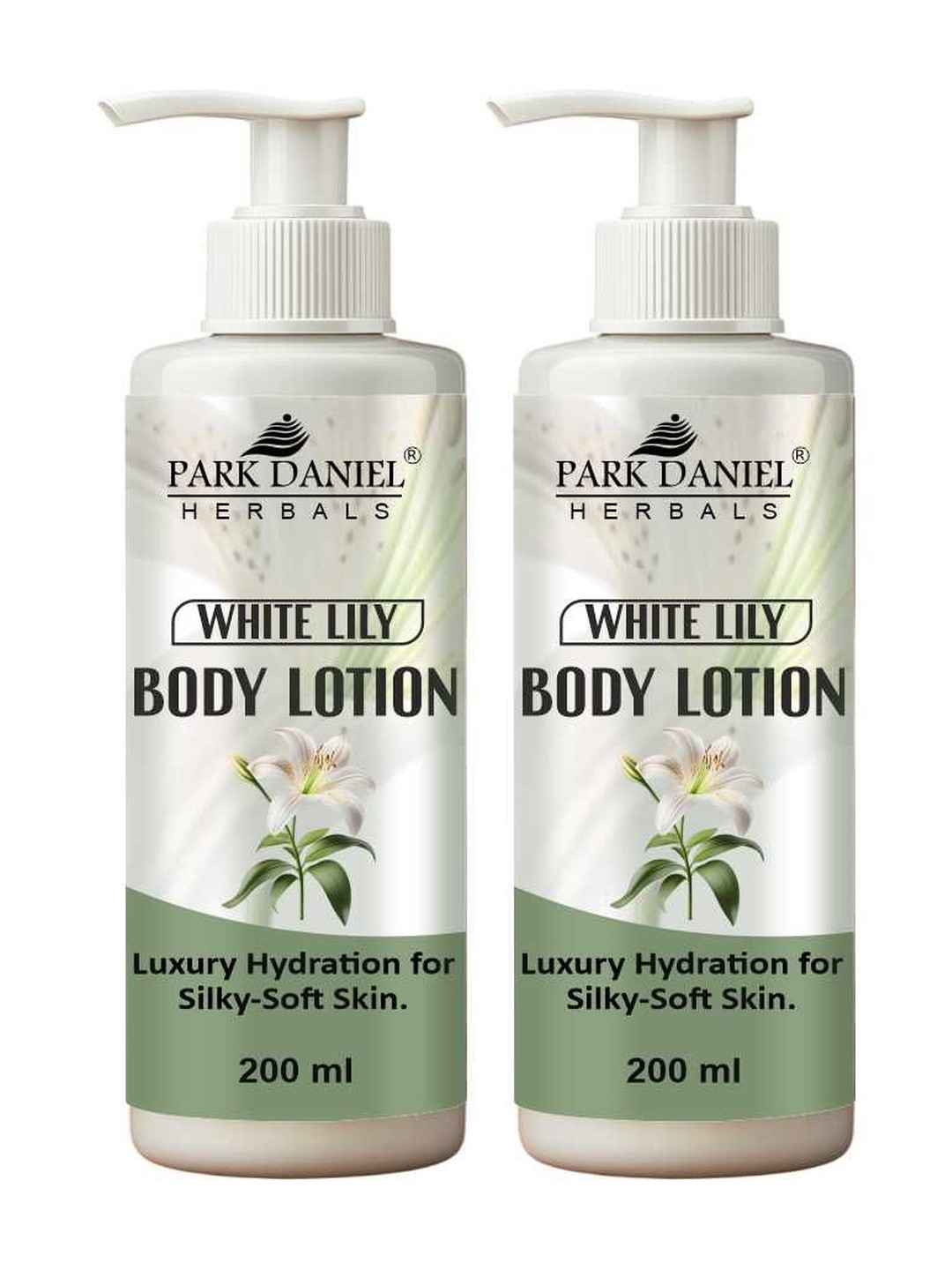 Park Daniel Set Of 2 White Lily Body Lotion- 200 ml Each