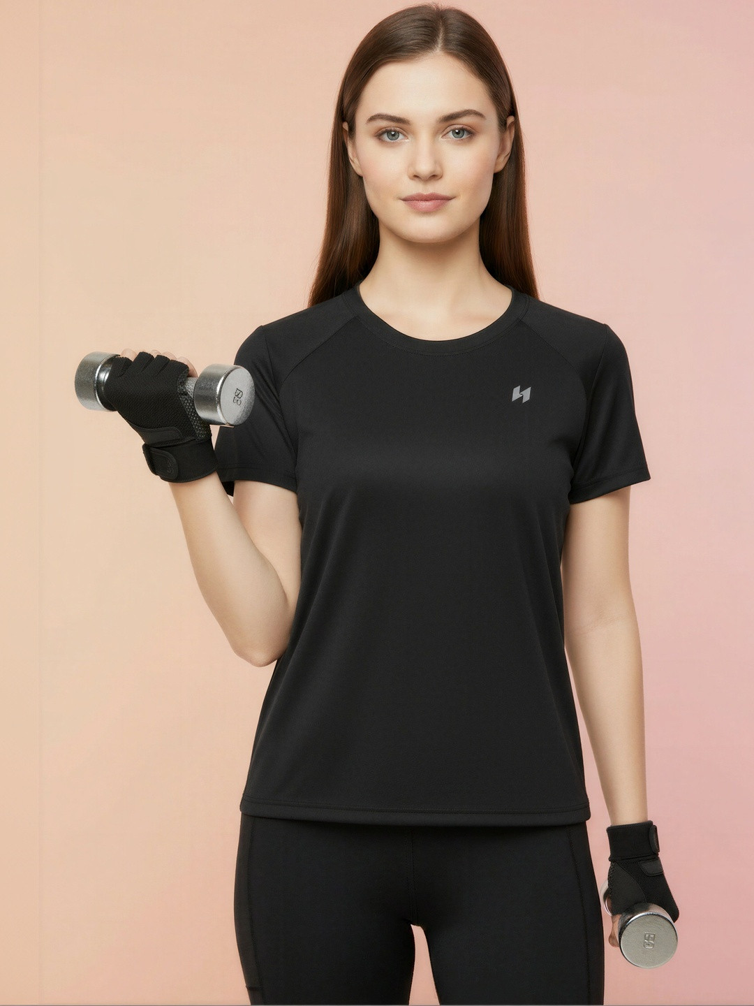 HUMAN SPIRIT Women Round Neck Raglan Sleeves T-Shirt