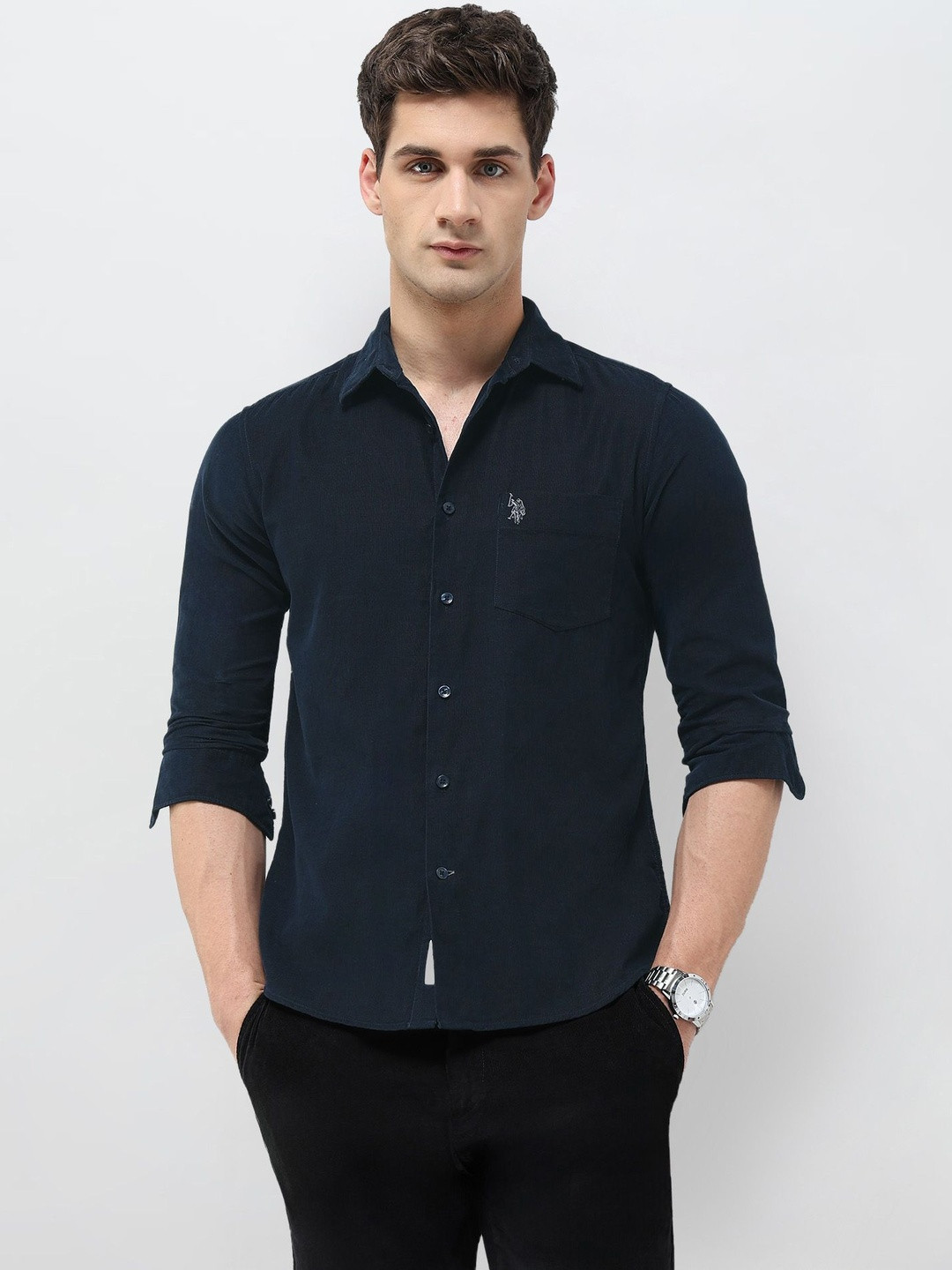 U.S. Polo Assn. Men Corduroy Tailored Fit Shirt