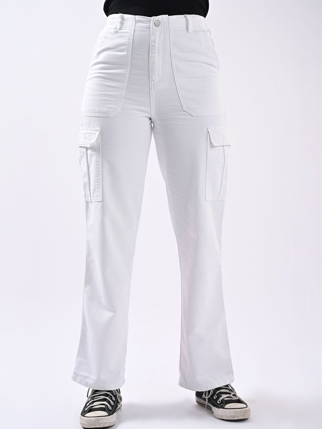 Kraus Jeans Women High-Rise Cargos Trousers