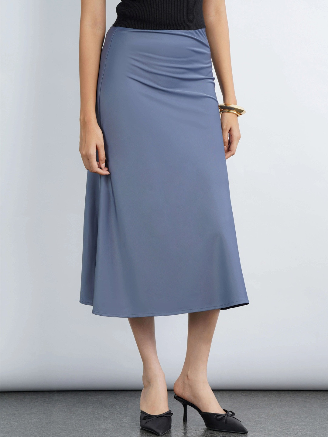 COVE AND LANE Midi A-Line Skirts
