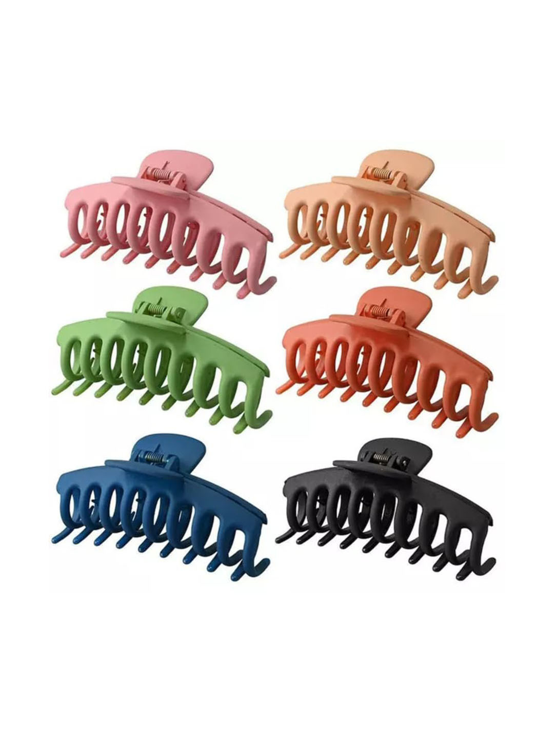 LEKZOW Women Set of 6 Comb Shape Claw Clip