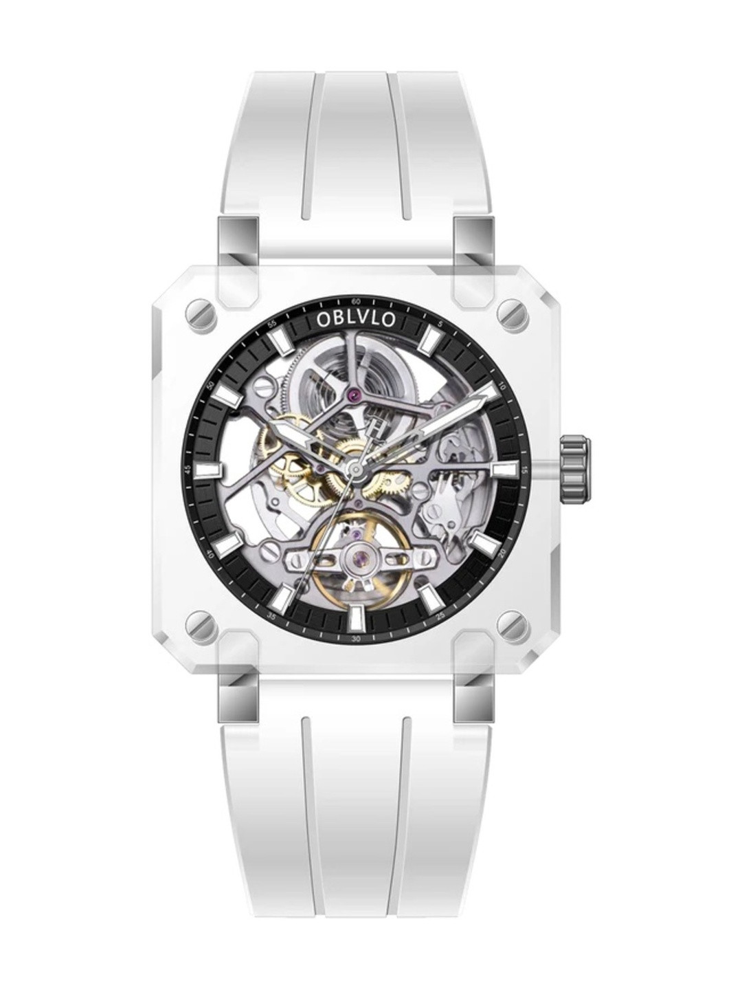 oblvlo Men Dial & Straps Analogue Multi Function Automatic Motion Powered Watch BRM-IBWR