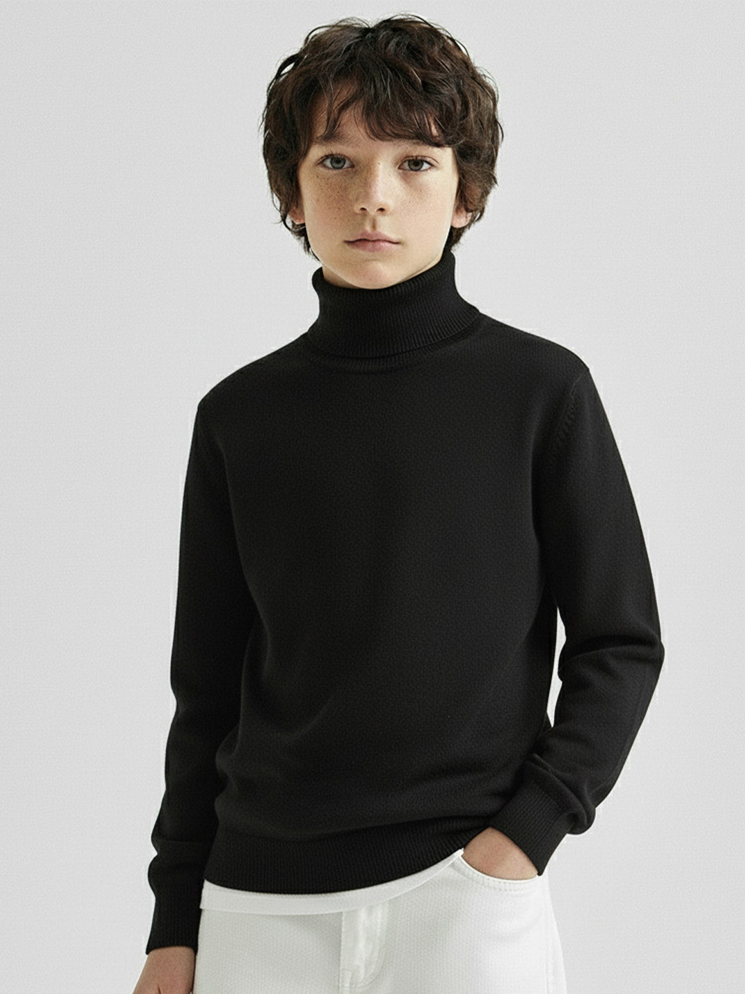 CLOTHIFY Boys Pullover Cotton Wool Sweater