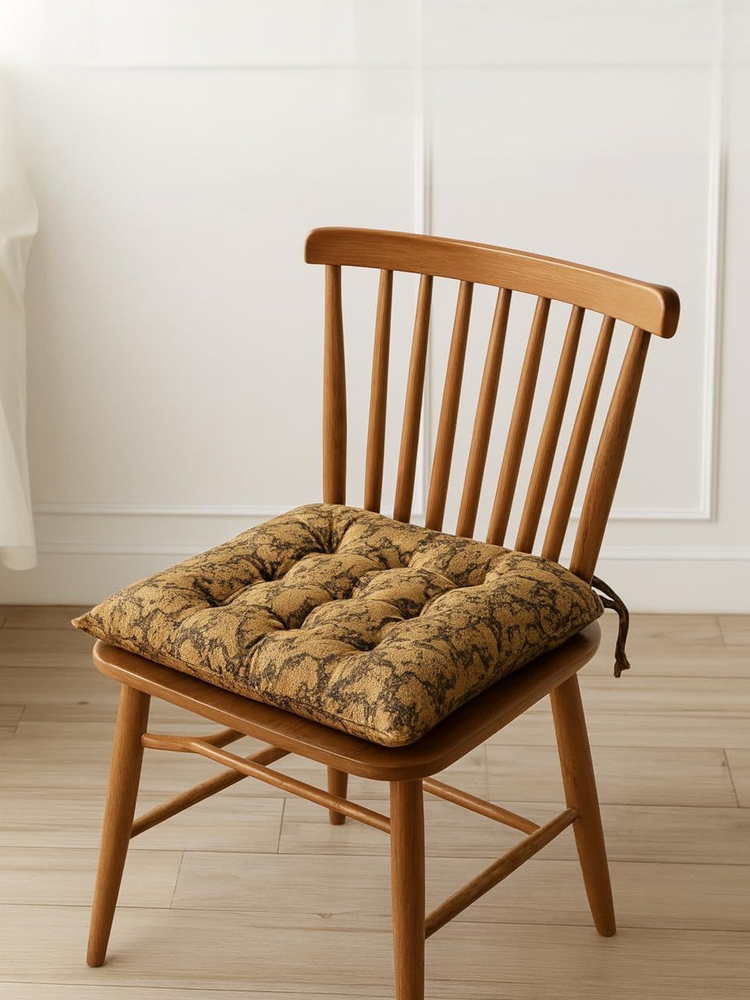 LUXEHOME INTERNATIONAL Set Of 2 Printed Square Chair Pad