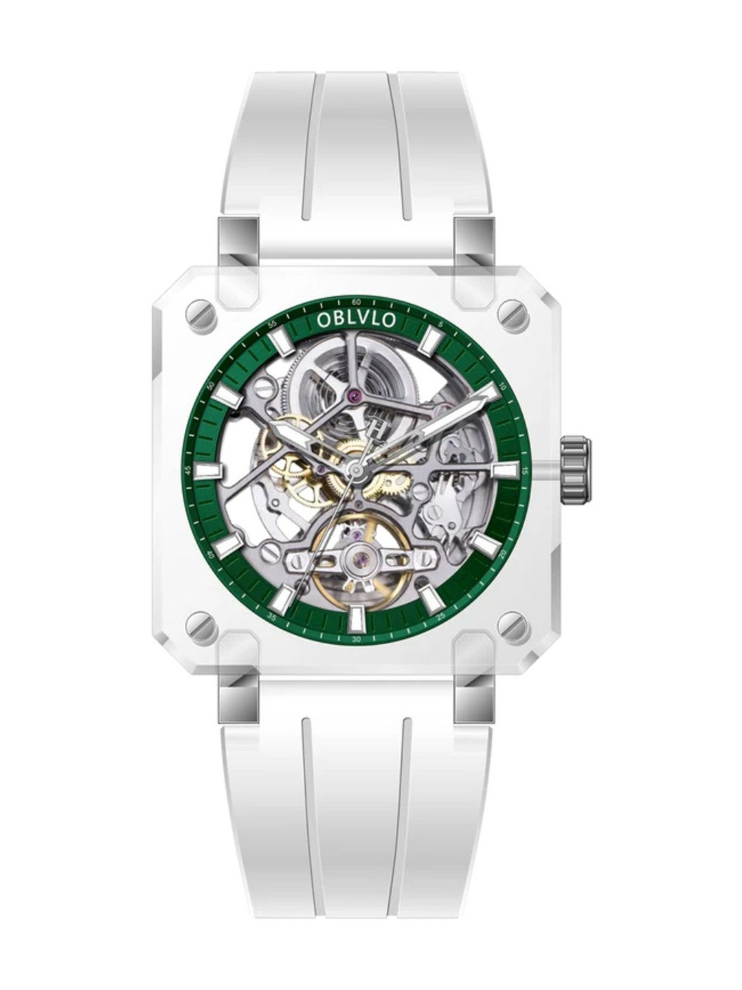 oblvlo Men Dial & Straps Analogue Multi Function Automatic Motion Powered Watch BRM-IGWR