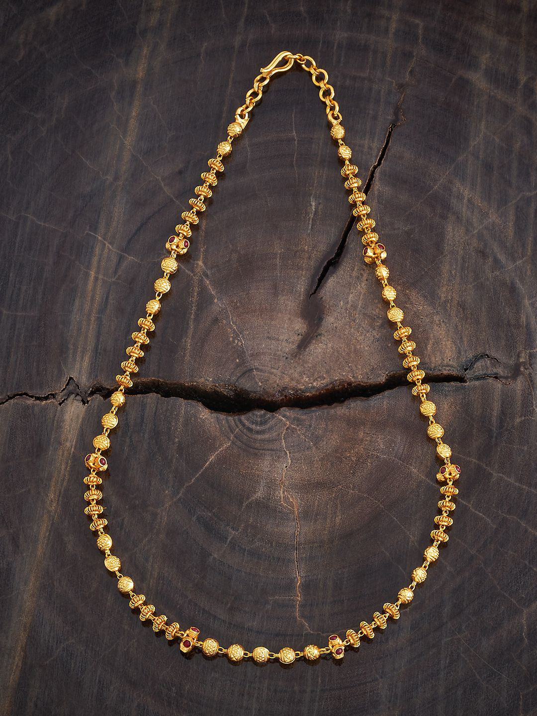 Kushal's Fashion Jewellery Embellished Bridal 92.5 Pure Silver Gold-Plated Chain