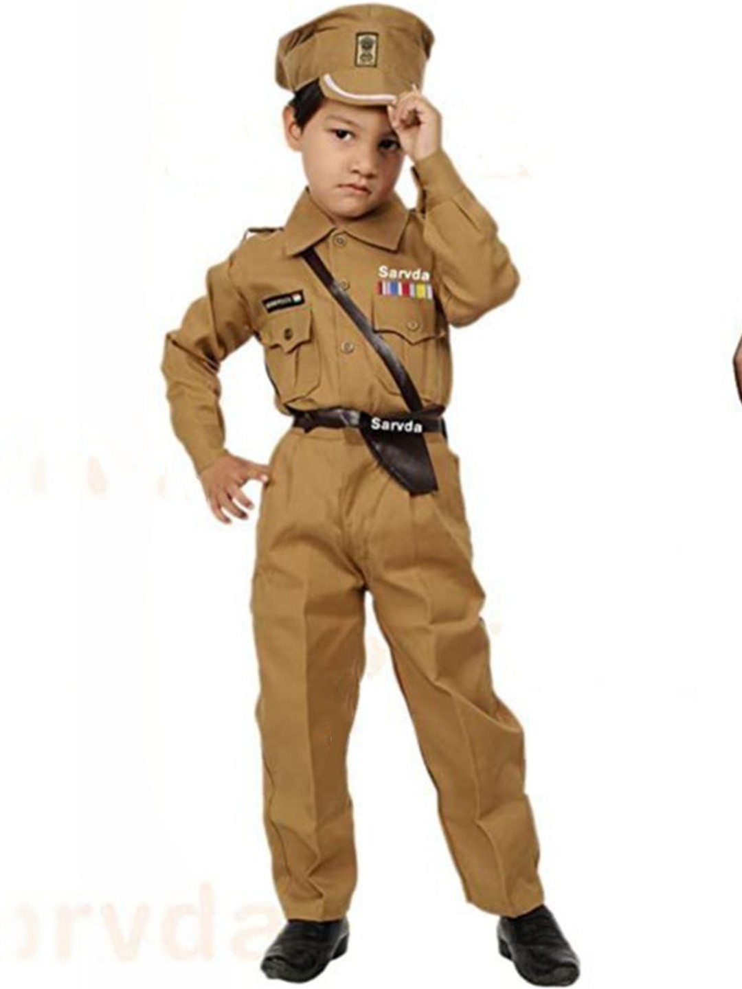 Cutiekins Unisex Kids Police Costume