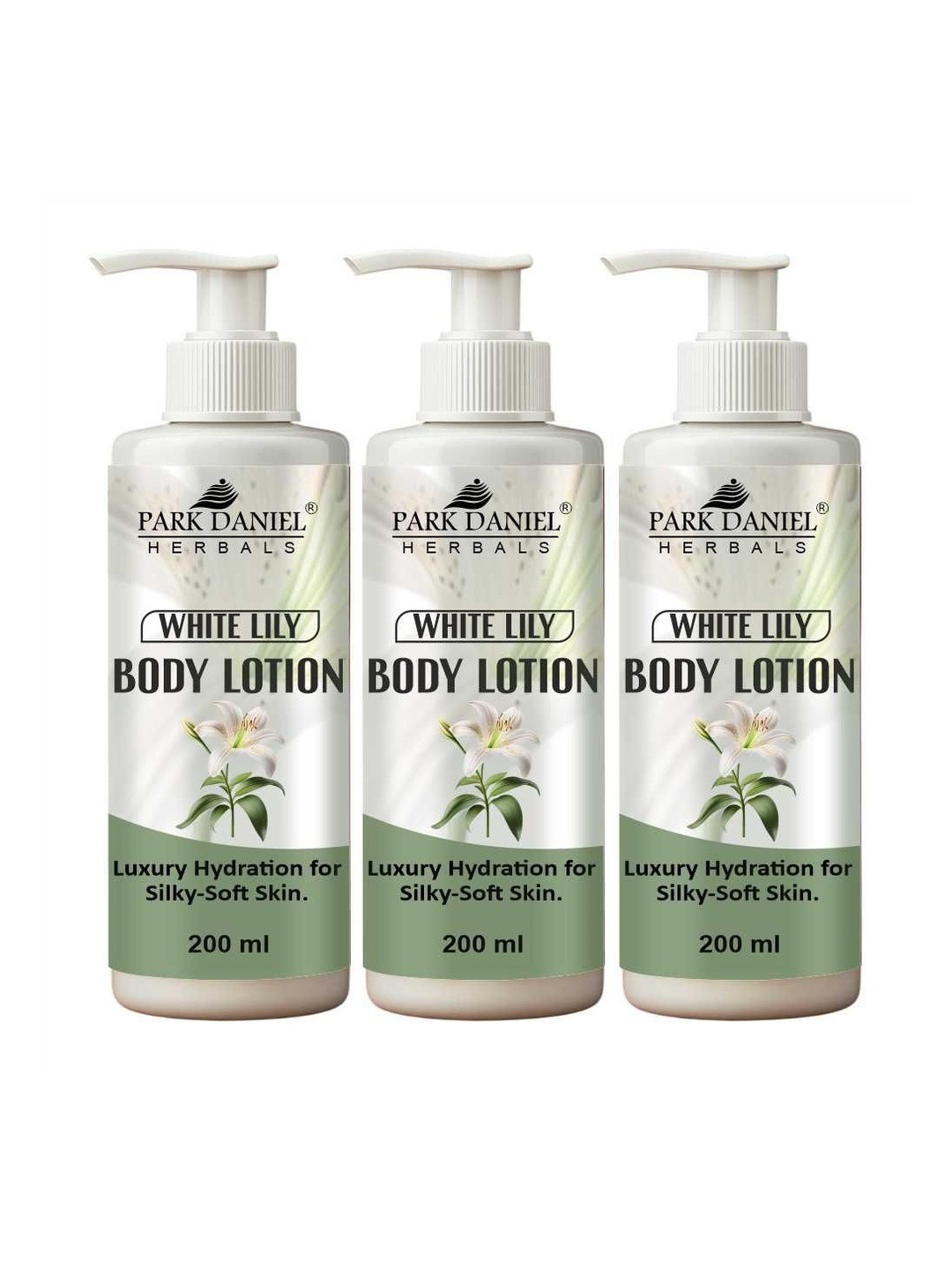 Park Daniel Set Of 2 White Lily Body Lotion - 200 ml Each