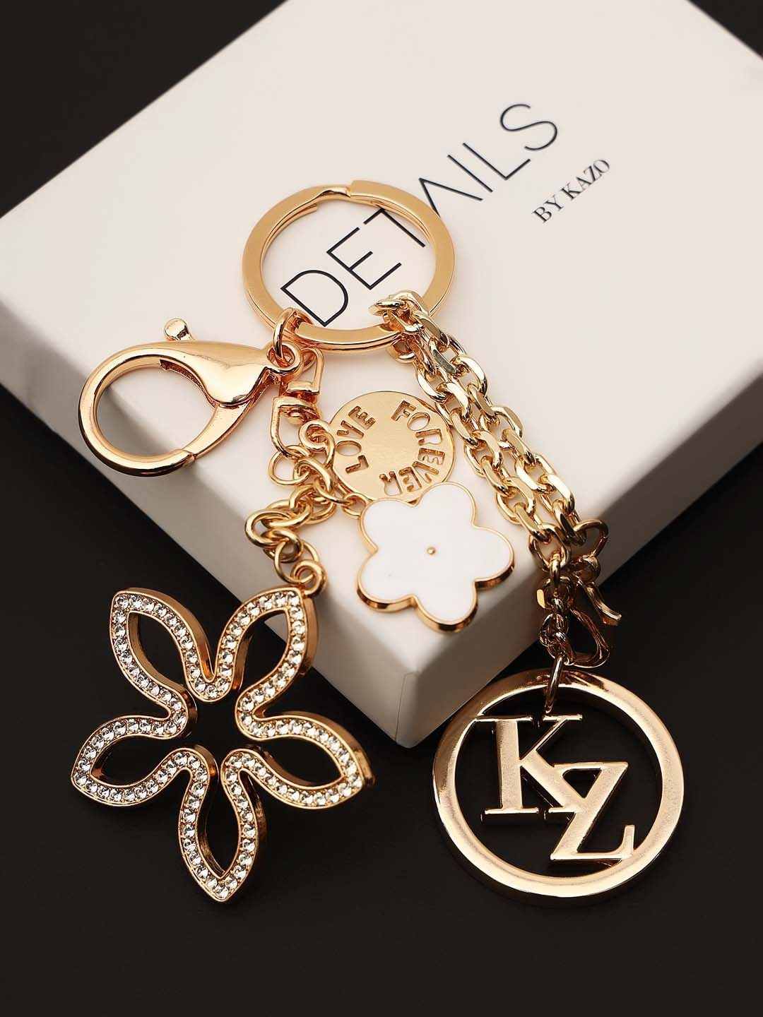 Kazo Snowdrop Rhinestone Bag Charm