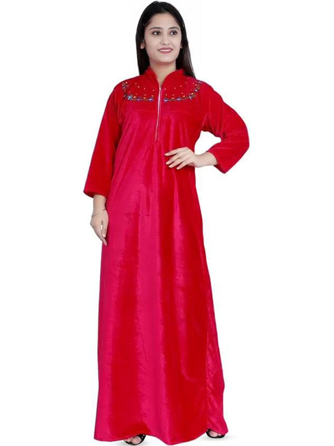 BOMBSHELL Embroidered Maxi Nightdress