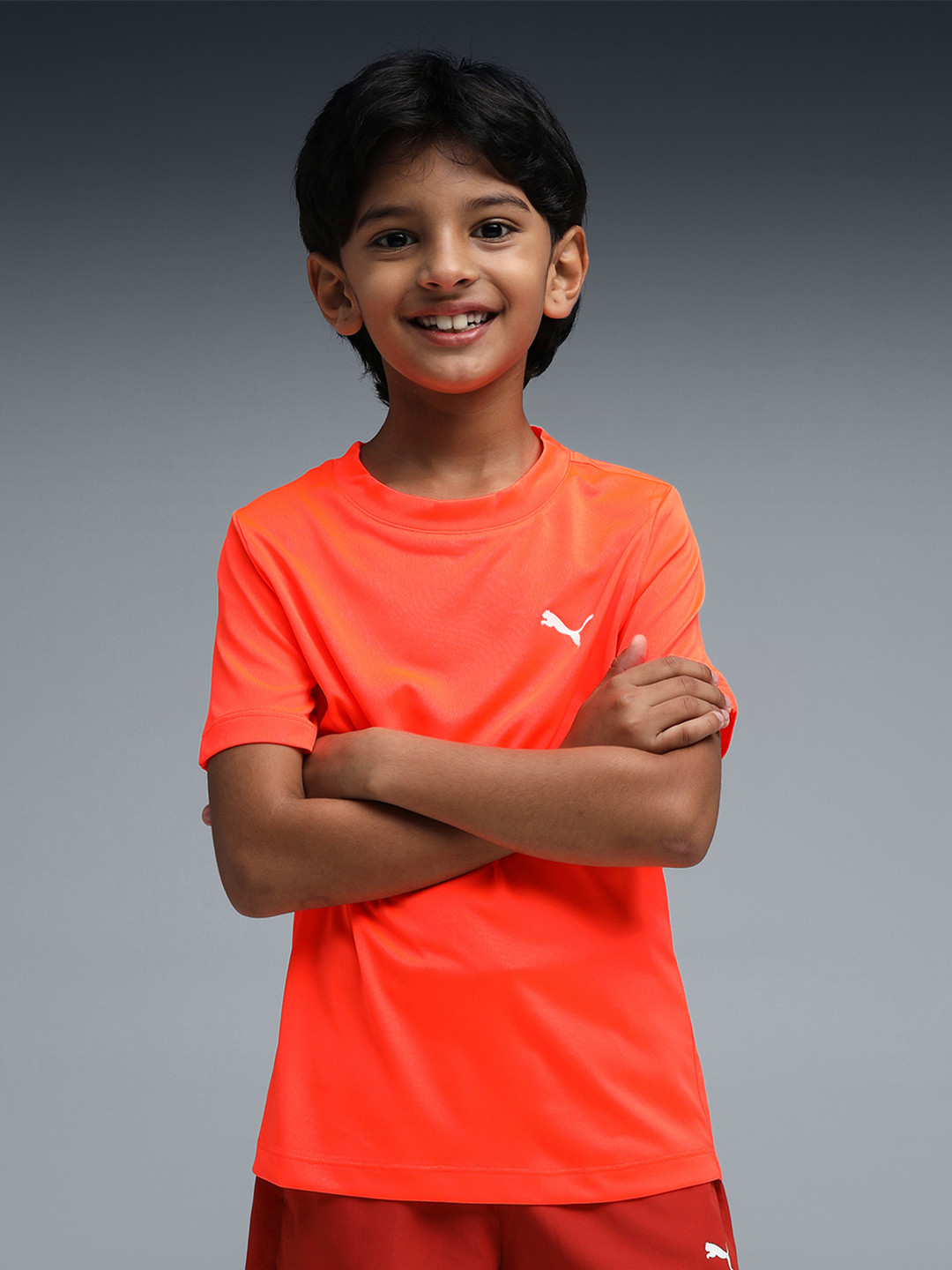 Puma Train All Day Boys Sweat-Wicking Tee