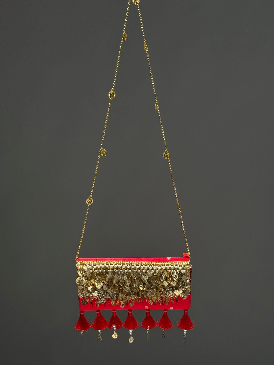 WESTORIA V Embellished Sling Bag