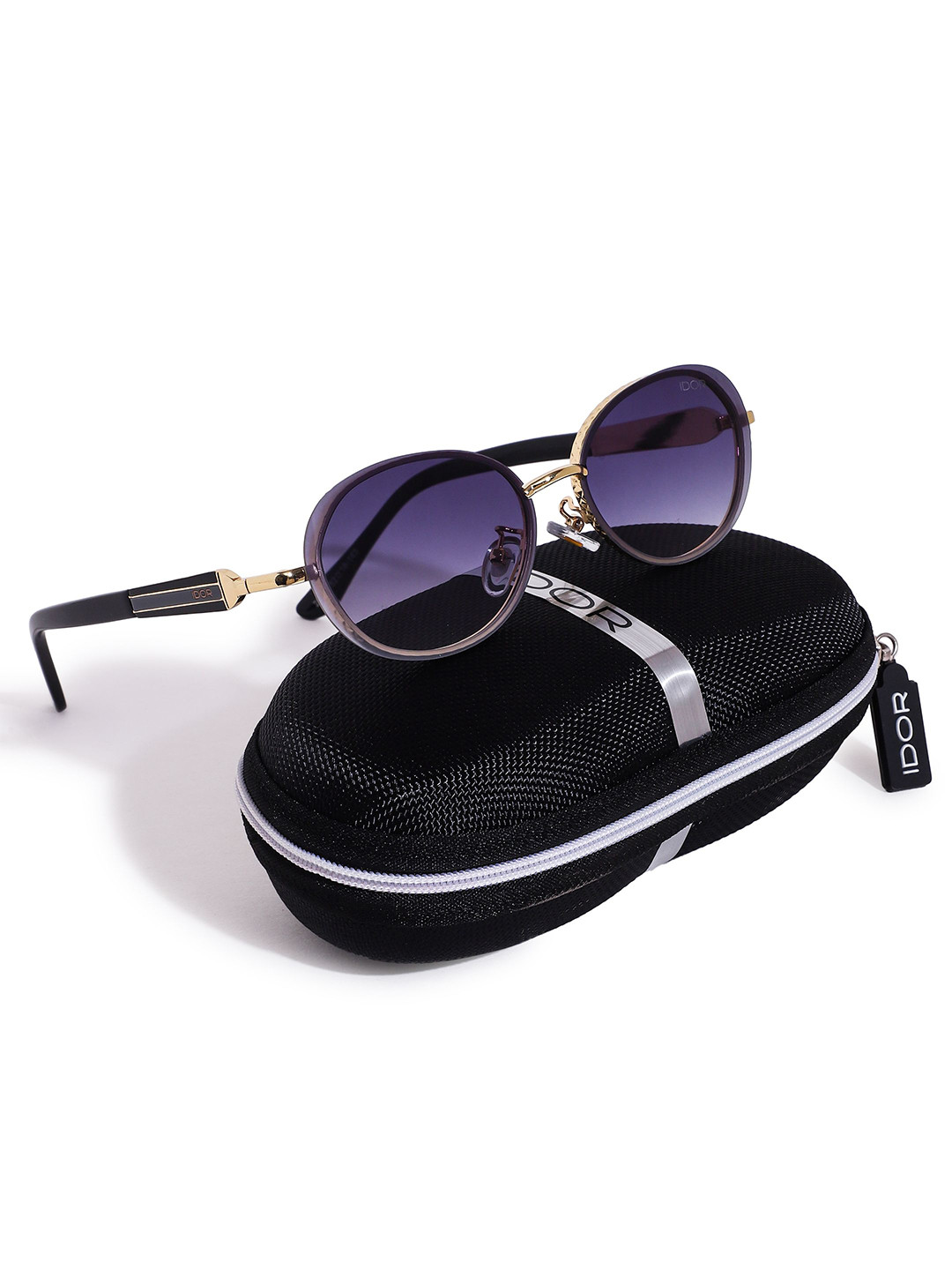 IDOR Women Premium Metal High Quality Sunglass 2612-Blue