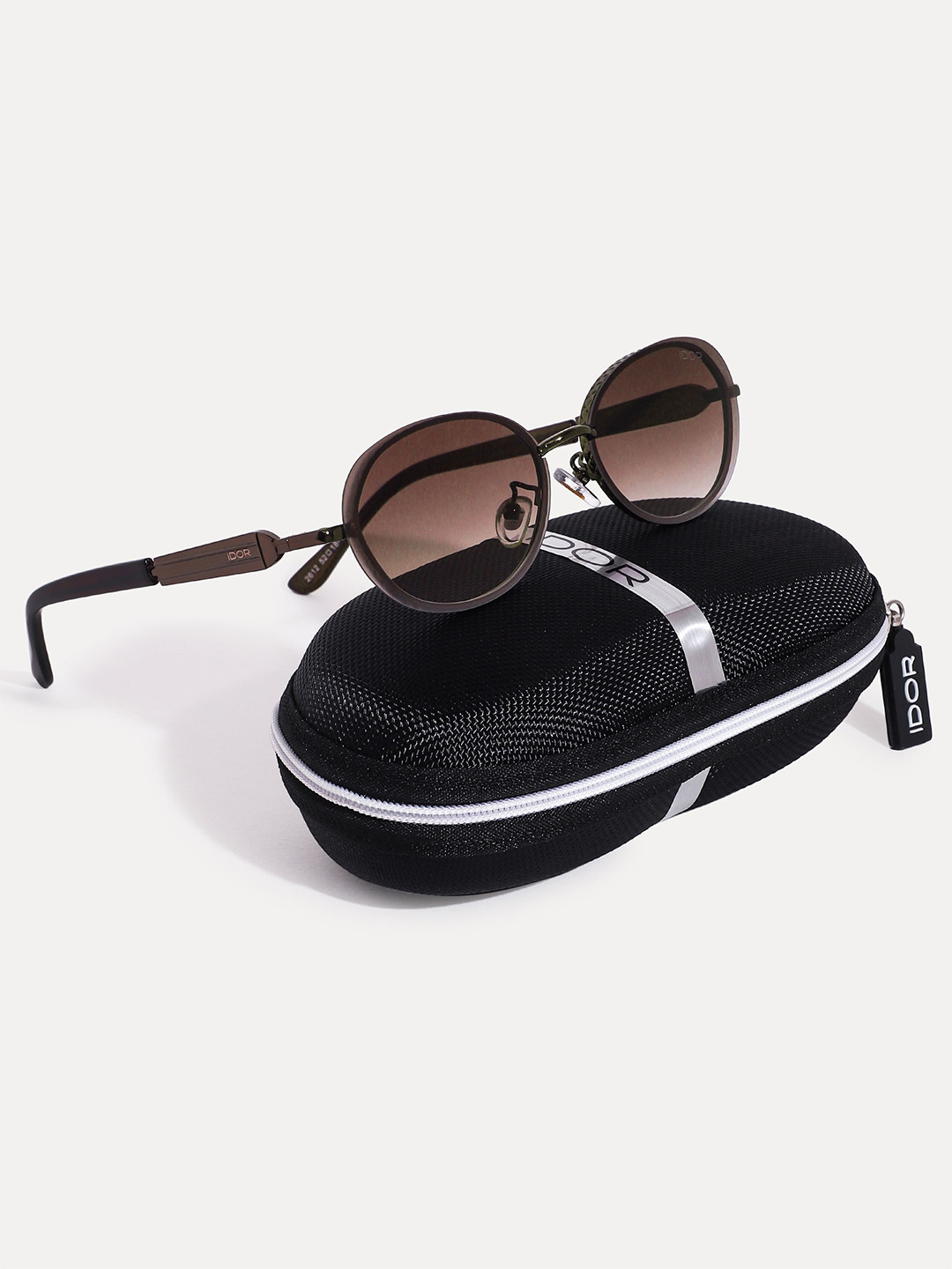 IDOR Women Premium Metal High Quality Sunglass 2612-Brown