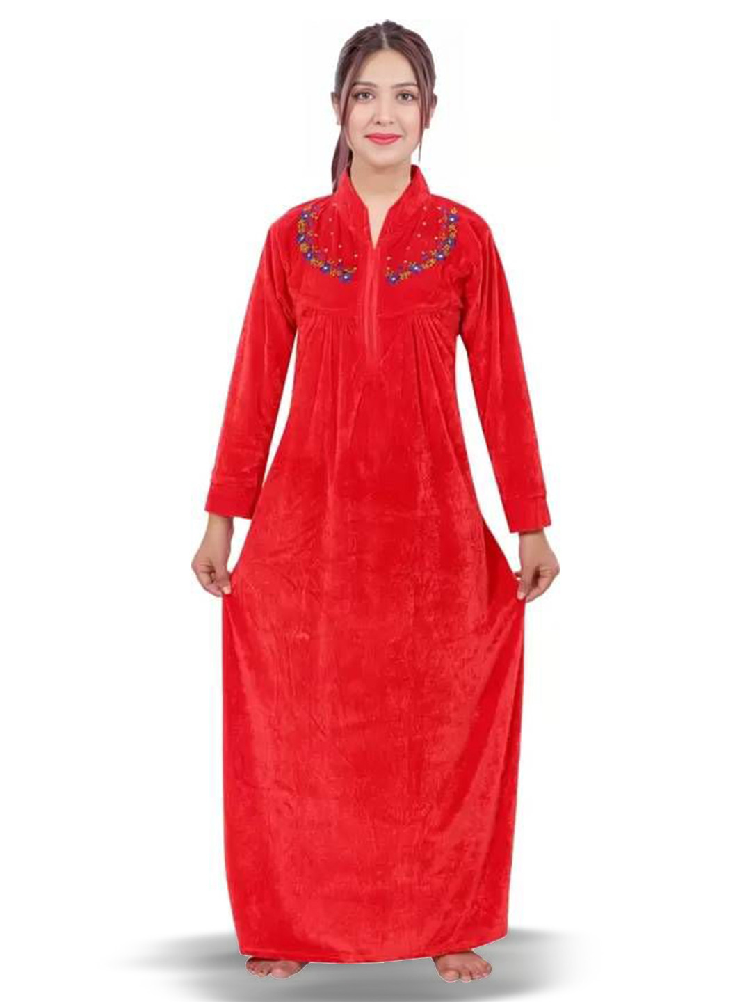 BOMBSHELL Embroidered Maxi Nightdress