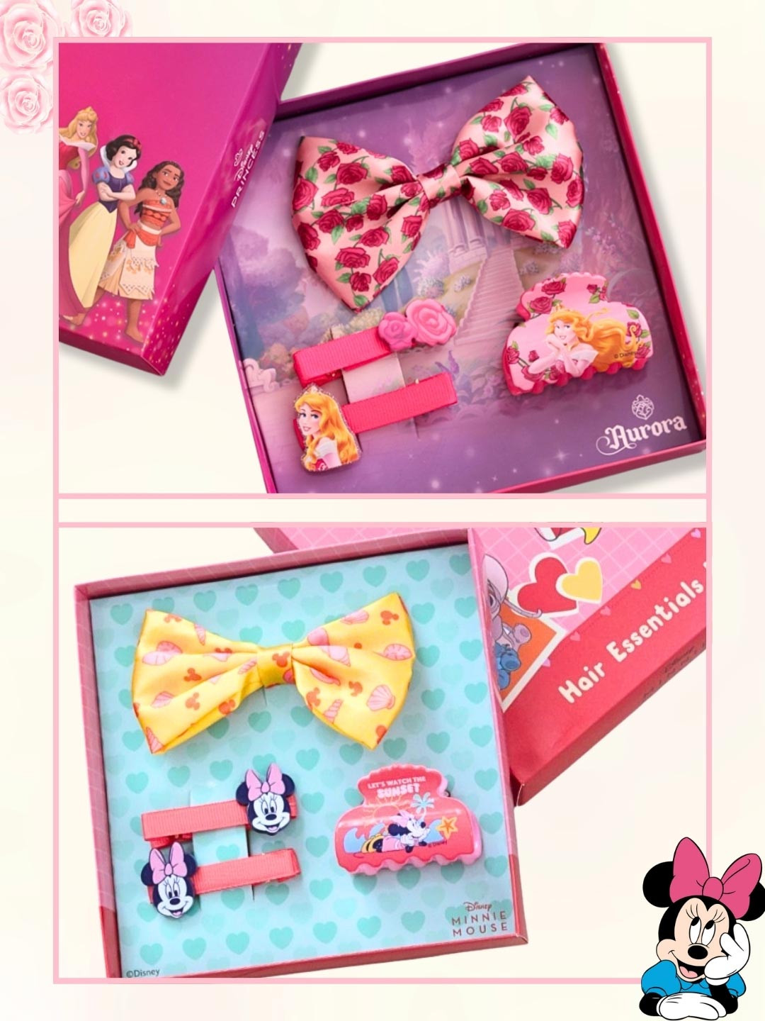 Disney By Yellow Bee Girls Minnie Mouse Hair Accessory Set