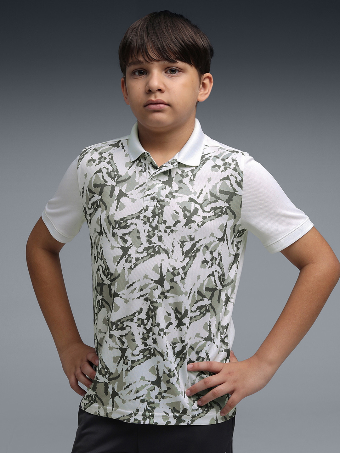 Puma Sprint Boys All Over Printed Polo T-shirt