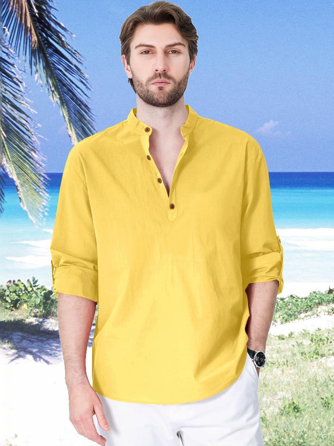 ZELINCO Men Thread Work Kurta