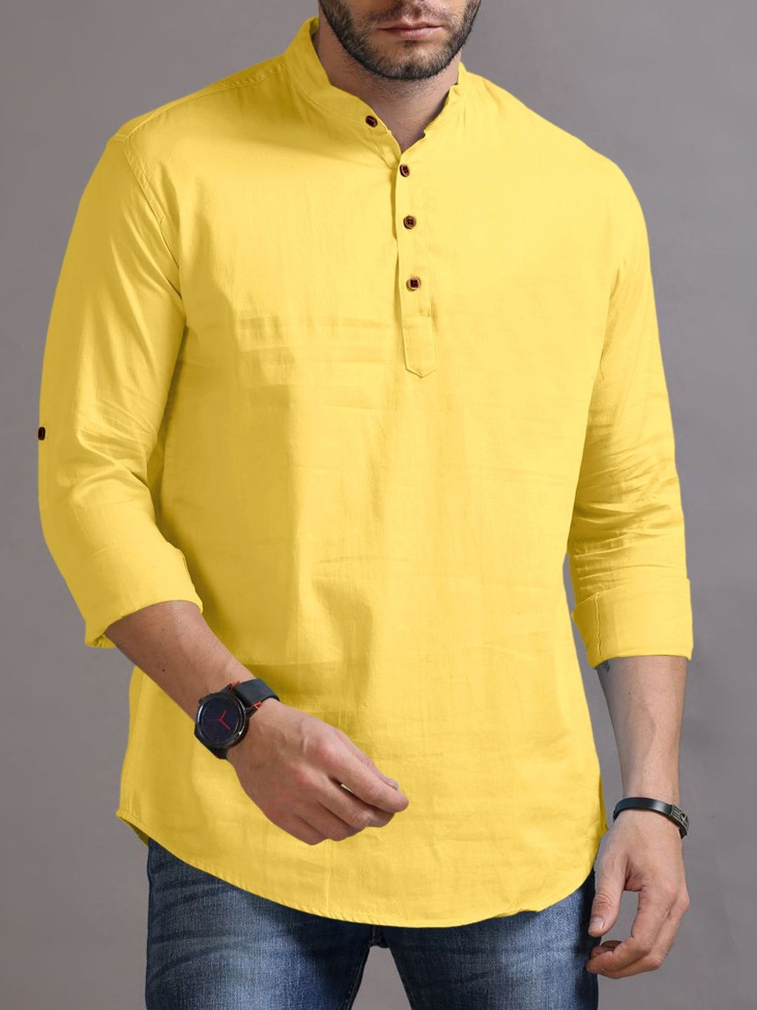 ZELINCO Men Thread Work Kurta