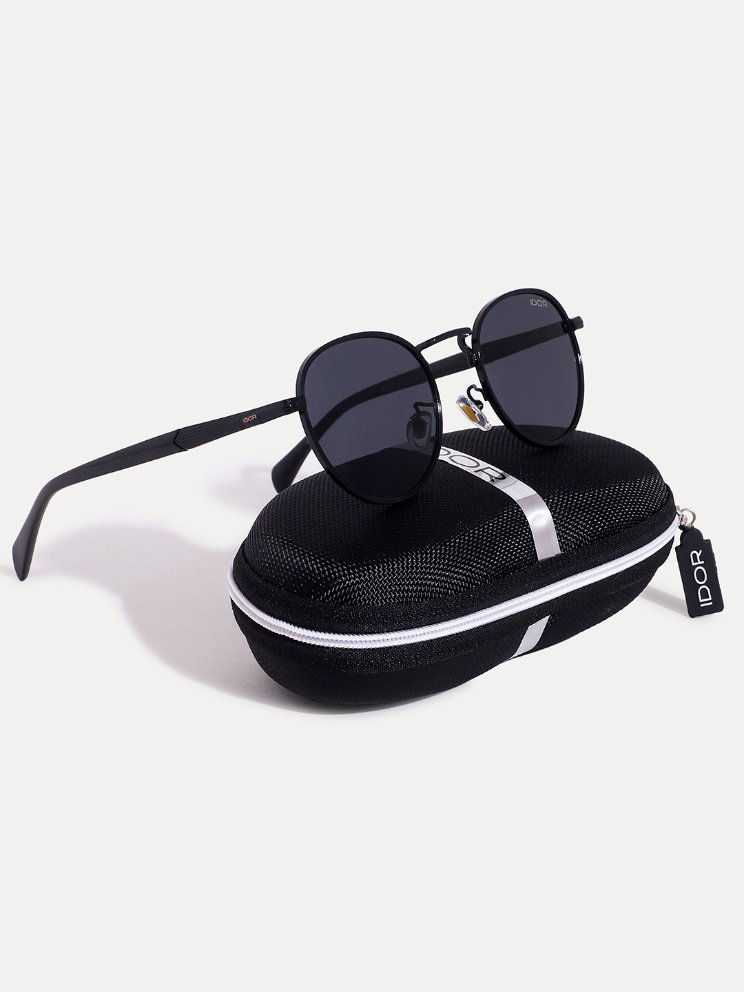 IDOR Unisex Premium Metal High Quality Round Sunglasses with UV Protected Lens IDOR-2539