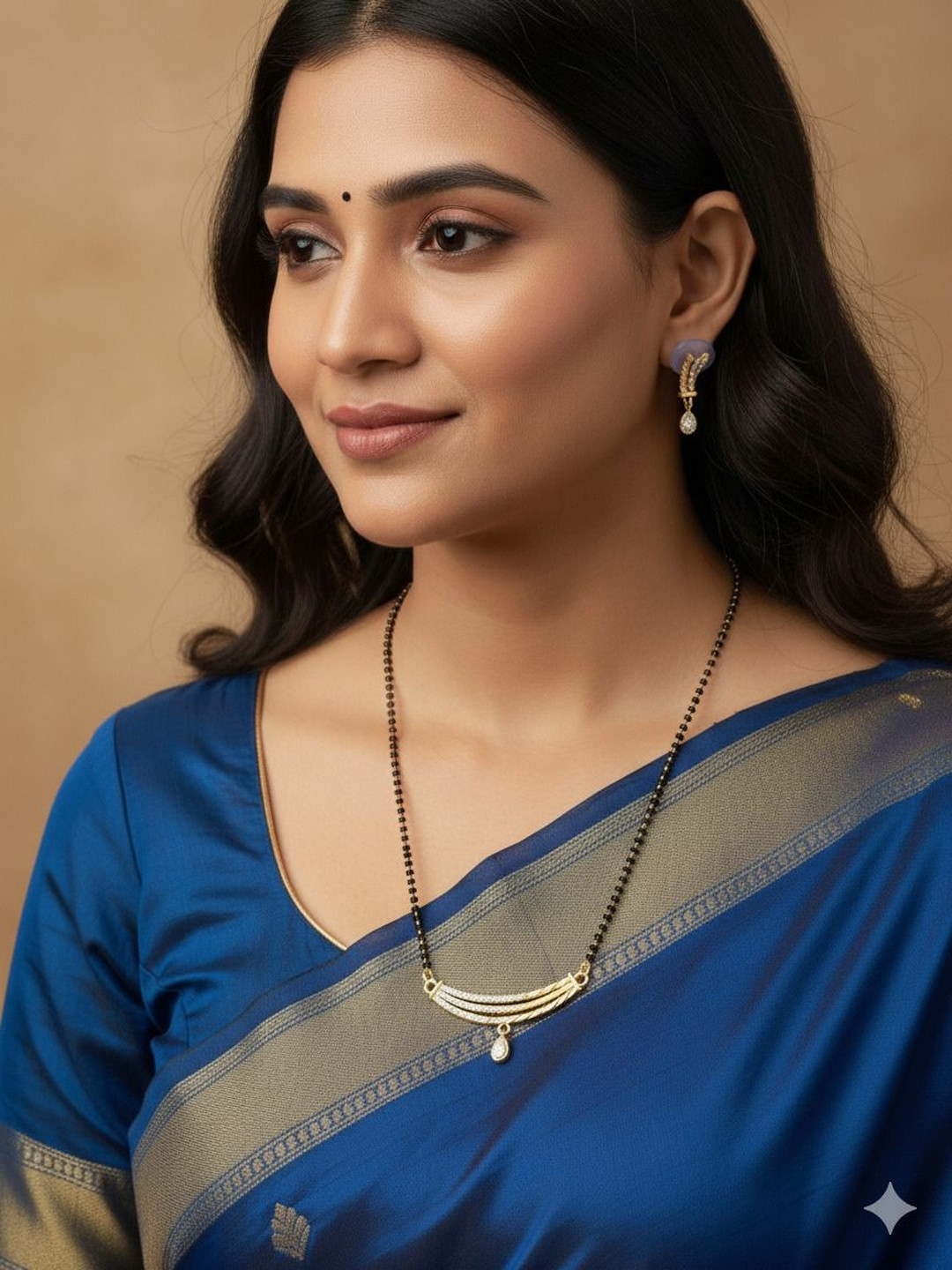 Shrinathji Imitation Gold-Plated Mangalsutra